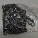 50PCS 2Inch Quick Links,Black Chain Connector Link,Screw Galvanized Steel Heavy Duty Chain Links, 3/16" M5 Locking Carabiners for Connecting Hammock, Key Chain, Pet Leash,Gym,Camping 650 Lbs