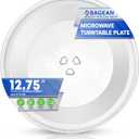 Microwave Plate Replacement 12-3/4” for 4358641 8172138 R9800455 Whirlpool Microwave Glass Plate - Rotating Glass Microwave Turntable Plate Oven Spinning Dish Tray For Better Reheating and Cooking