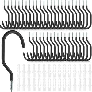 Amyhill 36 Pcs 6 Inch Heavy Duty Bike Hooks for Garage, Bike Hooks Hanger for Wall Bicycle Storage with Hanging Screw Loading Capacity 100 Lbs