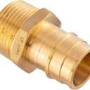 5 piece EFIELD Brass Expansion Pex A 1/2"x 3/4" Male NPT Adapter Fitting