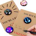 24 Pack Valentines Day Gifts for Kids,3D Valentines Cards for Kids Classroom Class School Boys Girls Exchange Party Favors