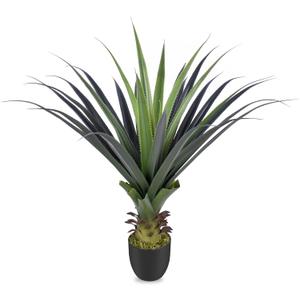 3ft Artificial Spiked Agave Plant, 36" Faux Agave Plants Indoor Small Floor Plant Perfect for Front Porch, Patio, Indoor Home, Office Decor 1pcs