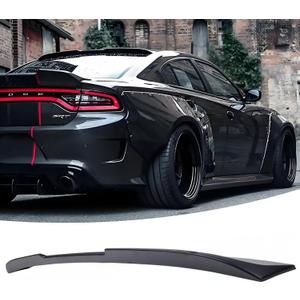 Rear Window Spoiler Roof Wing Fit for Dodge Charger SRT Hellcat/GT/RT/SE/SXT/Scat Pack/Daytona 392 2015-2023 Matte Black V-Style Top Visor Lip Exterior Accessories