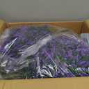 Lunmon Artificial Topiary Ball Trees Outdoor Set of 4, 24 Inch Faux Flower Topiary Bushes Plants with Ground Spikes, UV Resistant Artificial Shrubs for Porch Patio Garden Decor (Lavender,Purple)
