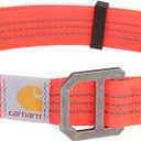 Carhartt Nylon Webbing Dog Collar, Fully Adjustable W/Durable Side Release Buckle, Coral Glow, Medium (Medium 12-18"(L) X 3/4"(W))
