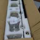 5-Light Vintage Bathroom Light Fixtures, Black and Gold Vanity Light