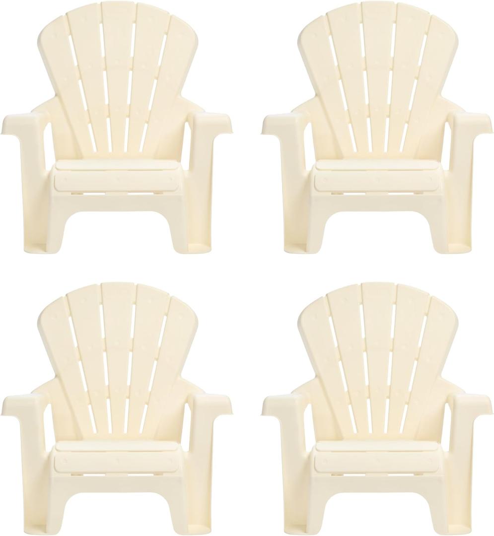 Little Tikes Cloud Collection Garden Chairs 4 pk – Kids Furniture for Activity Playroom and Patio, Fits Toddlers and Kids, Boys and Girls Ages 18 Months to 3 Years, 18.75 x 15.5 x 23 inches