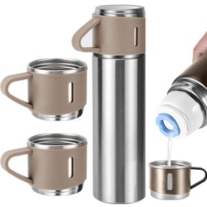 Stainless Steel Thermo 500ml Vacuum Insulated Bottle Cup for Coffee Hot drink and Cold drink water flask.Coffee Thermo Bottle Vacuum-Insulated Stainless Steel Travel Mug, Hot & Cold Drink Travel Mug