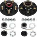 Redants 2 Sets 3500 LB Trailer Hub Kit, 5 Lug 4.5" Bolt Pattern Trailer Hub, Pre-Assembled & Greased for Easy Installation, Fits 1-1/16" to 1-3/8" Spindles (#84)