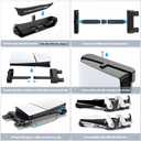 Tokluck PS5 Slim/Pro Horizontal Stand, PS5 Cooling Station with Dual Controller Charger for Disc & Digital Versions, 3-Level Cooling Fan - Black (NOT Fit 2020 PS 5 Regular Version)