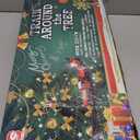 Christmas Train Set for Around The Tree Train Toys for Toddlers with Luxury Track & Glowing,Lights & Sound,Train Carriages & Tracks for 3 4 5 6 7 8+ Years Old Kids Decoration Indoor