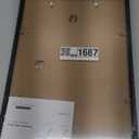 upsimples 13x17 Picture Frame, Display Pictures 10x14 with Mat or 13x17 Without, Wall Hanging Photo Frame, Black, 1 Pack