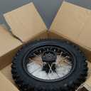 14" Front Wheel Rim Tire Assembly for 50cc 110cc 125cc Dirt Bike tao TTR SSR CRF Apollo 12mm Axle Includes 190mm Steel Brake disc 60/100-14 Tire Tube