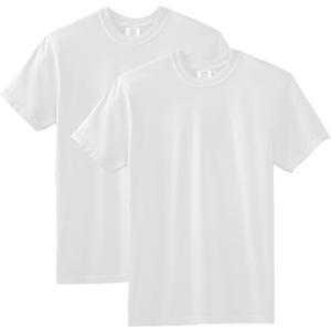Comfort Colors Short Sleeve Tee, Style G1717 (Large, White (2-pack))