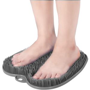 HONYIN Foot Scrubber for Use in Shower, XL Size Larger Shower Foot Scrubber Mat with Non-Slip Suction Cups- Cleans, Exfoliates & Massages Your Feet, Improve Circulation & Soothe Achy Feet (Gray) HONYIN Foot Scrubber for Use in Shower, XL Size Larger Shower Foot Scrubber Mat with Non-Slip Suction Cups- Cleans, Exfoliates & Massages Your Feet, Improve Circulation & Soothe Achy Feet (Gray)