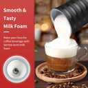 Electric Milk Frother, Paris Rhne 4-in-1 Milk Steamer and Frother, Hot & Cold Foam Milk Warmer with Temperature Control, Auto Shut-Off Frothers for Coffee, Latte,Macchiato, Cappuccino