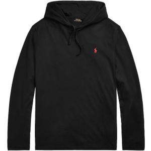 POLO RALPH LAUREN Mens Classic Fit Soft Touch Long-Sleeve Tee (Medium, Hooded Polo Black)