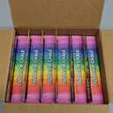 JOYIN 36 PCS Washable Sidewalk Chalks Set in 6 Packs, 18 Colors, Including 12 Tie Dye, 12 Glitter & 12 Neon Color Outdoor Chalks for Painting, Drawing, Gifts for Kids