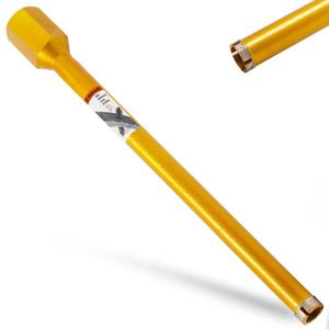 1 Inch Wet Core Drill Bit, 1" Core Bits for Concrete, 14" Drilling Depth, 1-1/4"-7 Thread Diamond Core Drill for Cured Concrete, Hard Masonry, Brick Block, Solid Cement, Stucco, Stone (25mm)