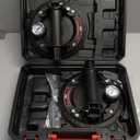 ZHJAN 8" Heavy Duty Glass Suction Cups (2 Pack) with Pressure Gauge  880 lbs Lift Capacity  Industrial Vacuum Lifters with Carrying Case for Large Glass, Tile, Granite, Window Replacement