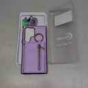 Asuwish Compatible with Samsung Galaxy S24 Ultra 5G Wallet Case with Screen Protector and Crossbody Shoulder Strap Buckle Card Holder Cell Phone Cover for S24Ultra 24S S 24 24Ultra Women Purple