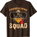 Friendsgiving Squad Friends Thanksgiving 2025 Friendship T-Shirt (XL, Ladies)