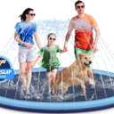 Splash Pad for Kids and Dogs, 87'' Extra Large Splash Pad for Toddlers 1-3 and Kids Ages 4-8, Non Slip Thicken Sprinkler Dog Pool Summer Outdoor Water Toys for Backyard