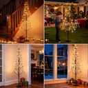 Lomotech Christmas Tree Lights - 216 Leds 5Ft Artificial Christmas Tree with Timer, Includes 27 Leds Twinkle Lights for Holiday, Wedding, Party, Christmas Decorations (Warm White)
