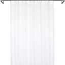 Mrs Awesome Waterproof Fabric Shower Curtain Liner, Suction Cups Included, Machine Washable Cloth Shower Curtain for Bathroom, 72 x 72 inch, White