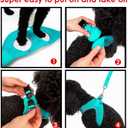 Tailpetz Light Blue Dog Harness Small Sized Dogs, Adjustable No Pull Step in Harness for Small Dog, Reflective Puppy Harness for Puppy Training, Small Dog Harness Boy Girl (Light Blue, S)