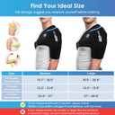ComfiTECH Dual-Gel Shoulder Ice Pack Wrap with 30-Min Cooling for Muscle Comfort, Adjustable Rotator Cuff Shoulder Brace for Surgery Recovery, Flexible Cold Compression Sleeve for Baseball & Tennis, L