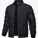 TACVASEN Men's Bomber Jacket Lightweight Casual Spring Fall Windbreaker Zip Up Coat with Pocket Large