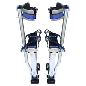 marddpair Drywall Stilts 15-23 inch Grade Adjustable Auminum Tool Stilt for Painting or Cleaning - Silver