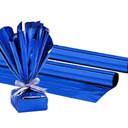 3 Pcs Gift Wrap Mylar Roll Metallic Royal Blue  24 Inches, Great for Gifts, Birthdays, Christmas, Baskets, Arts & Crafts