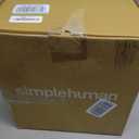 simplehuman 10 Liter / 2.6 Gallon Compact Slim Bathroom or Office Step Trash Can, White Plastic