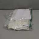 Barossa Design Small Stall Shower Curtain Fabric 42 inch Wide, Waffle Weave, Hotel Luxury Spa, 230 GSM Heavyweight, Water Repellent, Machine Washable, White Pique Pattern Decorative Bathroom Curtain