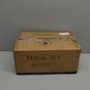 MALACASA 3 Tier Serving Trays for Party, Porcelain Serving Platters and Trays, 12 Inch Tiered Tray Stand, Fruit Tray, Trays for Serving Food, White Dessert Stand with Collapsible Sturdier Metal Rack