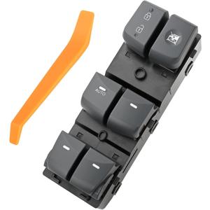 93570-3X000RAS Gray Master Power Window Switch Compatible with Elantra 2011 2012 2013 2014 2015 1.8L 2.0L L4 (AUTO) (Grey)