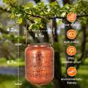 Mothers Day Gifts for Mom Women - Butterfly Solar Lanterns Outdoor Waterproof Metal Hanging Solar Lights for Yard Garden Decor Gardening Ornament Birthday Gifts for Her Grandma