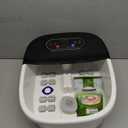 Foot Spa Bath Massager with Heat - and Blue Light Foot Soaking Tub, Epsom Salt, Adjustable Temperature, Bubble and 8 Rollers, Birthday Gift for Mom Dad