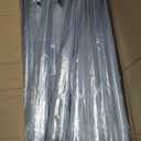 60 Pack Clear Wedding Umbrellas Bulk Transparent Auto Open Stick Umbrellas Windproof Waterproof Large Canopy Umbrella with White European J Hook Handle for Wedding Bride Groom Photography Golf Outdoor