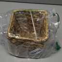 PINXIURY Water Hyacinth Handwoven Tissue Box Cover, Natural Handmade Wicker Napkin Box Holder, Handcrafted Square Facial Tissue, Rustic Decorative on Table and Bathroom, Office, Boho Decorative