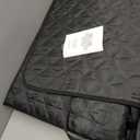 2.0 Hard Bottom Back Seat Cover for Large Dogs, L, Black