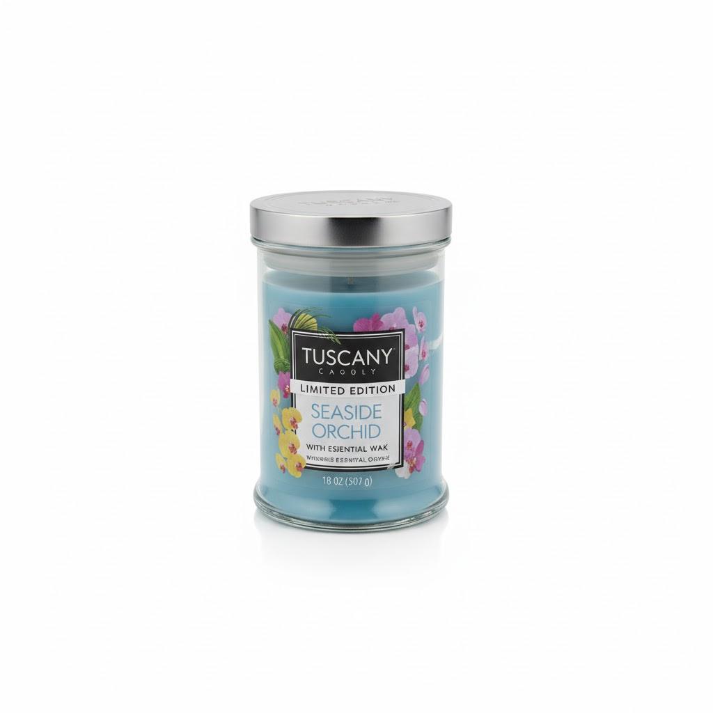Tuscany Seaside Orchid candle  18 oz