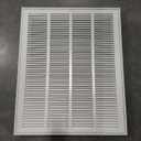 HVAC Premium 22 x 28 Duct Opening Steel Return Air Filter Grille, for 1-inch Filter, Removable Door, Flat Stamped HVAC Vent Cover Grille, Outer Dimensions 24.5 x 30.5