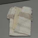 OJIA Lumbar Decorative Boho Throw Pillow Cover, 12 x 20 Farmhouse Cute Pillowcase Minimalist Neutral Collection Cream White Tufted with Tassels Woven Cushion Cover for Sofa Couch Bedroom Living Room