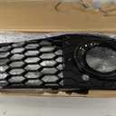 MOTOKU Glossy Front Bumper Fog Light Lamp Mesh Grill Grille for A4 B8 2008 2009 2010 2011 2012