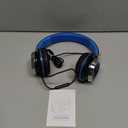 AILIHEN C8 Kids Headphones Wired, On-Ear Headphones with Microphone and Volume Control Foldable Corded Stereo 3.5mm Headset for School Teens Smartphones Chromebook Laptop Tablets Travel (Black Blue) (Medium)