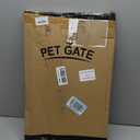Malier Indoor Dog Gate with Door, 26-41" Extra Wide Full Metal Pet Gate Short Dog Gate for Stairs, Pressure Mount 14'' Tall Small Puppy Low Gate Easy Step Over for Doorways