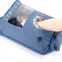 Wash Bag Portable Washing Machine for Camping Travel Laundry Washing Clothes Manual Washer Dry Bags Hand Wash for Outdoor Traveller RV Backpacking Adventures Cruise and Vacation Essentials (Lake Blue)